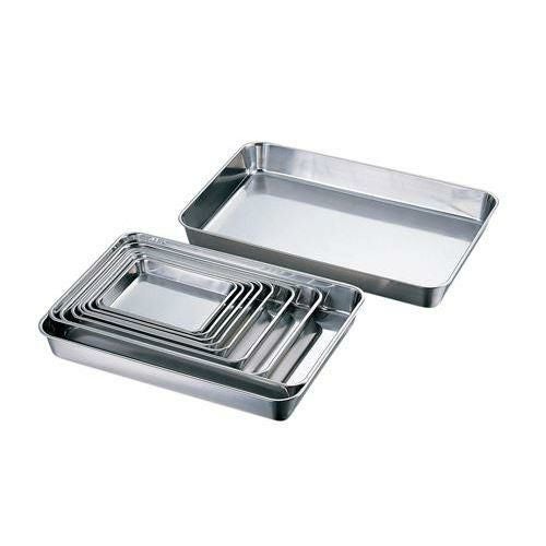 18-8 浅型角バット12枚取