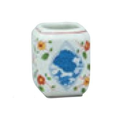 赤絵山水楊枝入 B16-2