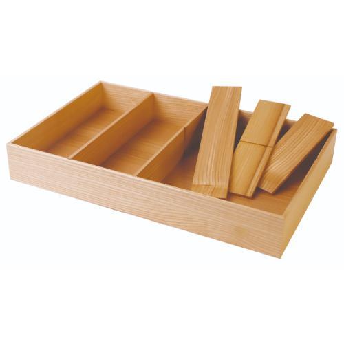 6-050-01/DS・Tools Tray 長角本体 タモクリア 約幅42×奥行27×高さ6cm