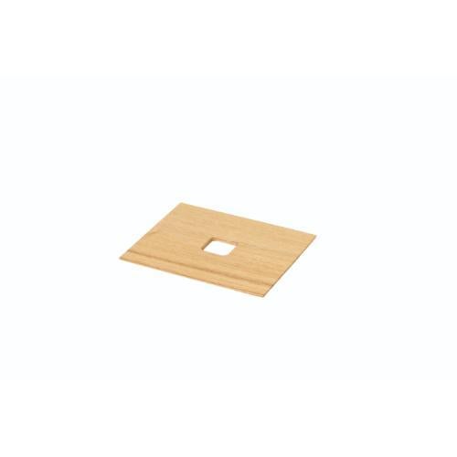 6-051-13/DS・Tools Tray 正角 蓋 タモクリア 約幅15.2×奥行12.2×高さ0.5cm