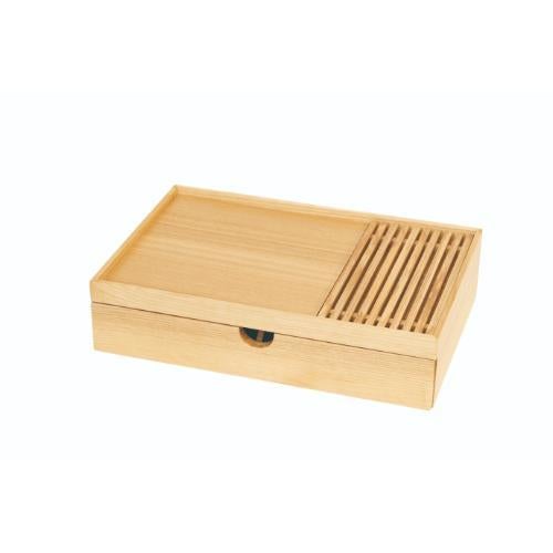 6-052-03/DS・Tools BOX すのこ/引き出し仕切り付 タモクリア 約幅30×奥行20×高さ7cm