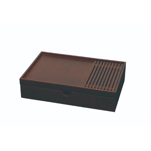 6-052-04/DS・Tools BOX すのこ/引き出し仕切り付 タモブラウン 約幅30×奥行20×高さ7cm