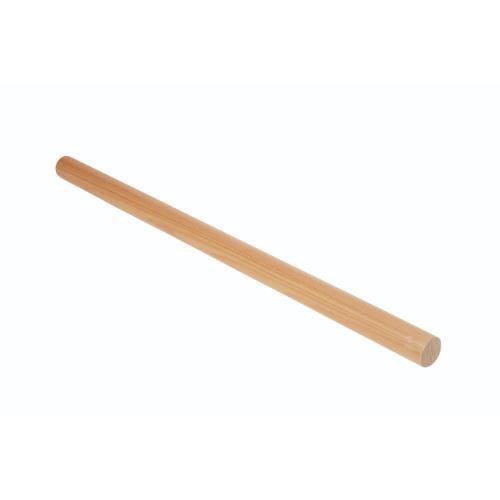 6-071-12/ハンガーパイプ ひのき L1000 塗装付 約口径2.5cm×全長100cm