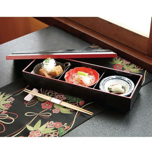 松花堂 雪 三つ仕切り雪セット