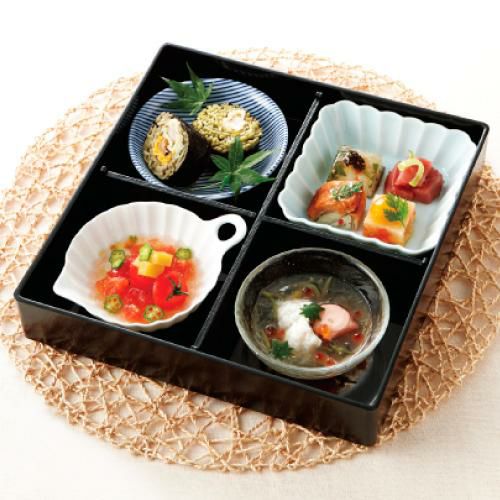 松花堂 風 四つ仕切り風セット