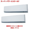 スーパーパワーエコゴールド 壁掛形（ツイン） RKSB11243MU(旧型式：RKSB11233M) 4馬力 P112 三相200V