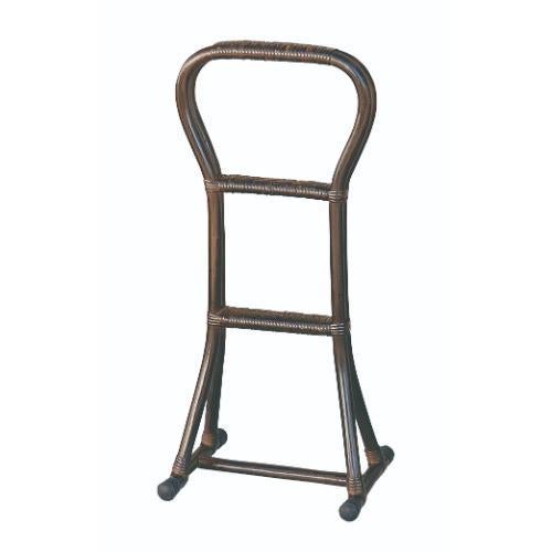 6-077-06/籐 手掛けスタンド ブラウン 約幅35×奥行28×高さ80cm