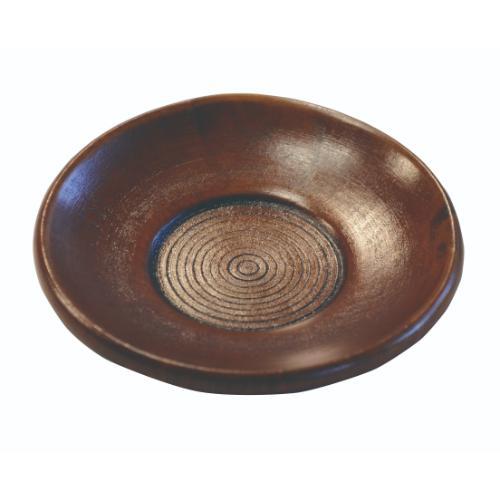 6-058-13/玉渕茶托 目摺り 口径10.4 内径4.5cm