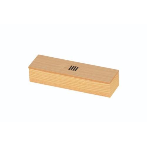 6-061-04/SB 長角菓子入れ タモ クリアー/格子模様 約幅18×奥行5×高さ3.6cm(身内寸約幅17.2×奥行4.2×高さ2.65cm)