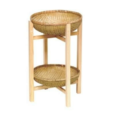 篭 木製 かご付飾り台(大)15-707L /※総額15000円以上購入で