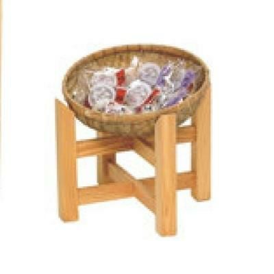 篭 木製 かご付飾り台(小)15-707S 