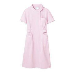 ナースワンピース 半袖 ピンク/白 レディス 73-1474