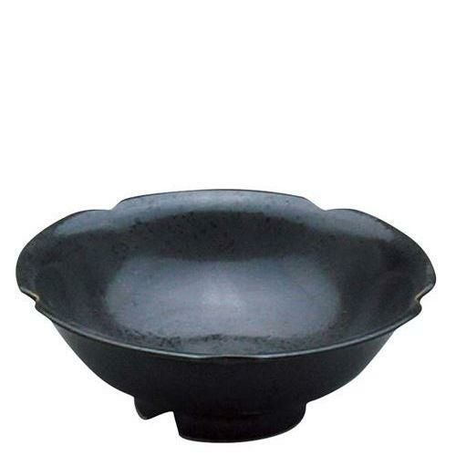 アルセラム強化食器 黒花型小鉢 EC5－55