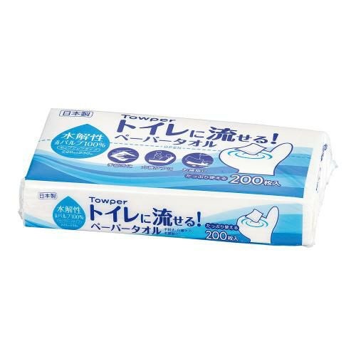 タウパー トイレに流せる!ペーパータオル (1ケース35束入)