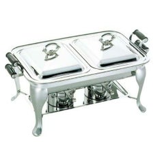 SW 18-8 木柄 角チューフィングディッシュ ダブル 20インチ