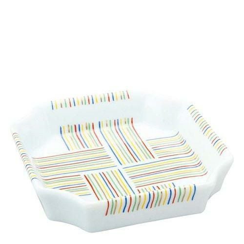 アルセラム強化食器 五色十草入角松花堂 EC8－53