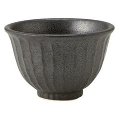 黒御影 しのぎ飯碗