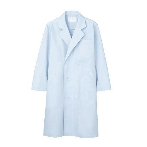 ドクターコート メンズ 長袖 サックス メンズ 51-813