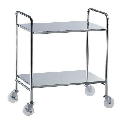 TKG18-8衛生フラットワゴン 2段 ナイロン車