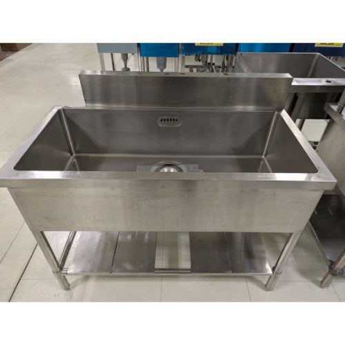 1槽シンク幅630mm×奥行550mm×高さ700mm/業務用/厨房機器/流し台 HP1-1200,HPC1-1200 【組立式/東製作所】 一槽シンク 幅1200×奥行600