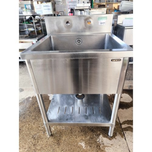 中古】一槽シンク BGあり 幅600×奥行600×高さ800 【送料別途見積