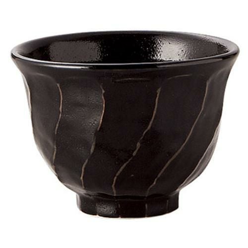 柚子黒天目ねじり小丼