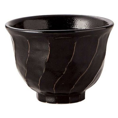 柚子黒天目ねじり小丼