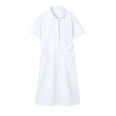 ナースワンピース 半袖 白 レディス 73-1452