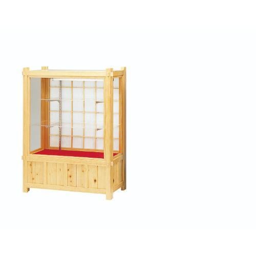 6-039-05/白木サンプルケース(UK-900H) 約幅93.5×奥行47×高さ120cm/送料別途見積