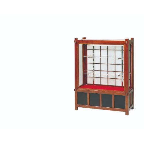 6-039-04/溜塗サンプルケース ブラウン(UK900B) 約幅93.5×奥行47×高さ120cm/送料別途見積