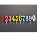 ナンバーキャンドル パステル(10入)2番 B7501-07-02RS