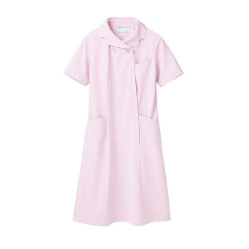 ナースワンピース 半袖 ピンク レディス 73-1774