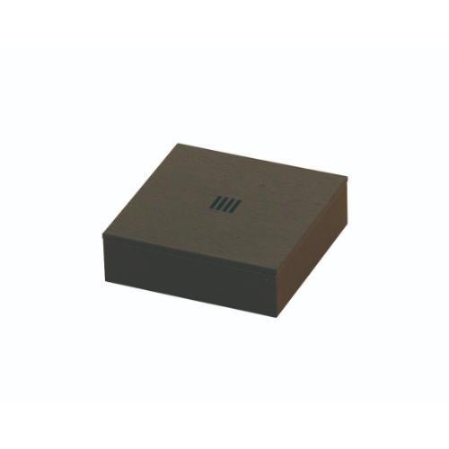 6-065-02/SB 正角菓子入れ タモ ブラック/格子模様 約幅12×奥行12×高さ3.6cm(身内寸約幅11.2×11.2×高さ2.65cm)