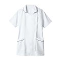 ナースジャケット 半袖 白/ネイビー レディス 73-2119
