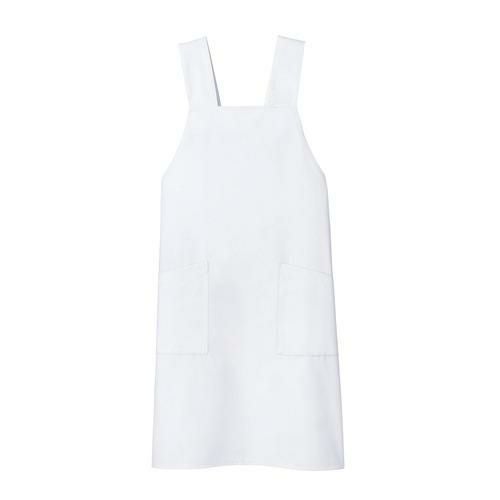 予防衣エプロン 兼用 白 男女兼用 75-511