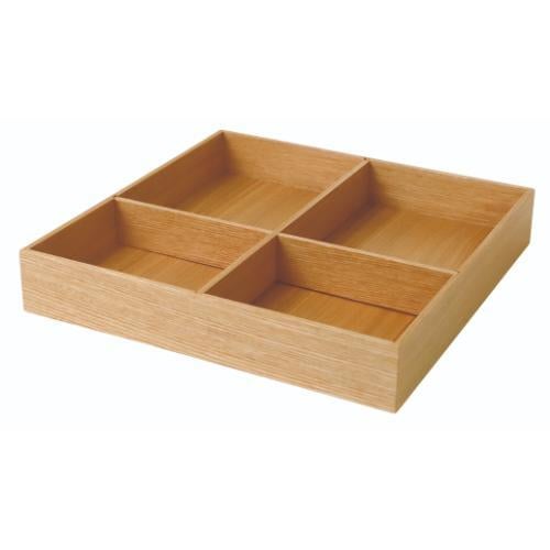 6-051-01/DS・Tools Tray 正角 本体 タモクリア 約幅29.7×奥行29.7×高さ5cm
