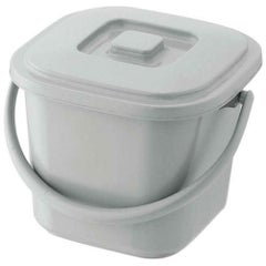 ベルク 角バケツ 6.5KB 本体 ライトグレー