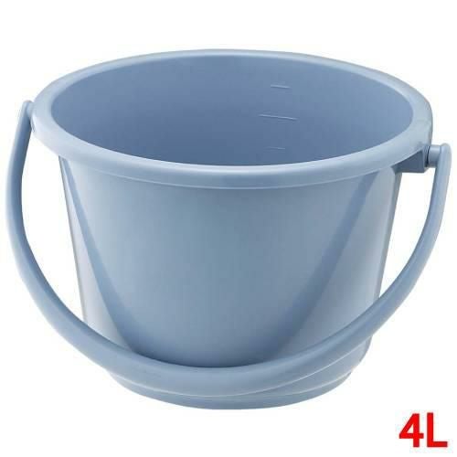 ベルク 広口バケツ ブルー 4WB