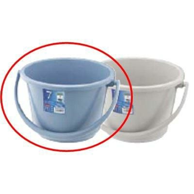 ベルク 広口バケツ ブルー 12WB