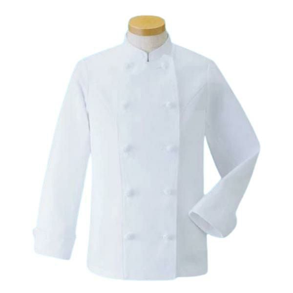 女性用コックコート・長袖KC-427 M (ホワイト)