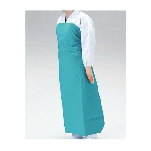 ワンタッチ胸付前掛 W-100 グリーン