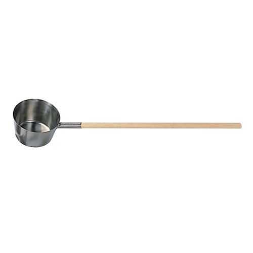 18-8ひしゃく 木柄タイプ(木柄別売)ハンドル全周溶接 Φ205×H140mm