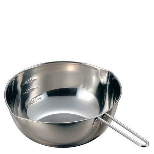 18-8 手付ボール(口付目盛付)15cm