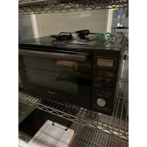 [中古]アイリスオーヤマ　オーブンレンジ　MO-F1805-B 中古】アイリスオーヤマ オーブンレンジ 18L 2021年製 MO-F1805-B