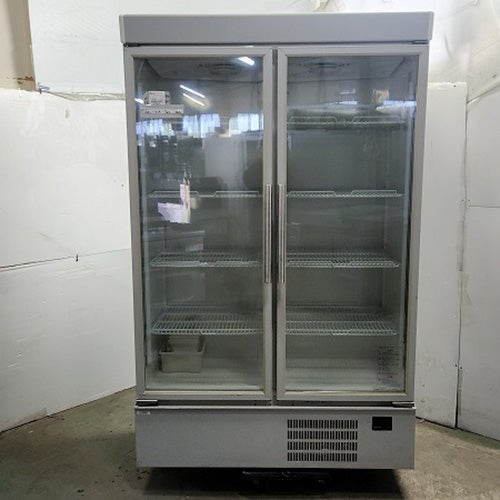 中古】冷蔵リーチインショーケース ホシザキ RSC-120D-B 幅1200×奥行