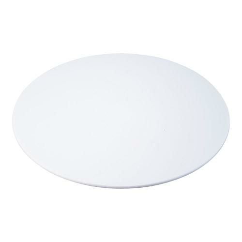アクリルブッフェトレイ 丸ホワイト W0051 M