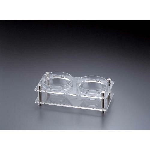 アクリル コンディメントスタンド 1段2穴 B30-4