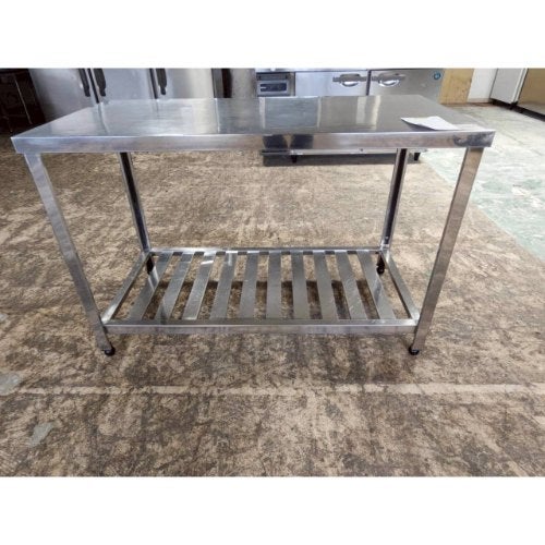 【中古】大阪引取限定　作業台　厨房機器　一段低め　レンジ台　小型【KSA1F103】 中古】作業台 BGなし 幅1200×奥行600×高さ800 【送料別途見積】【業務