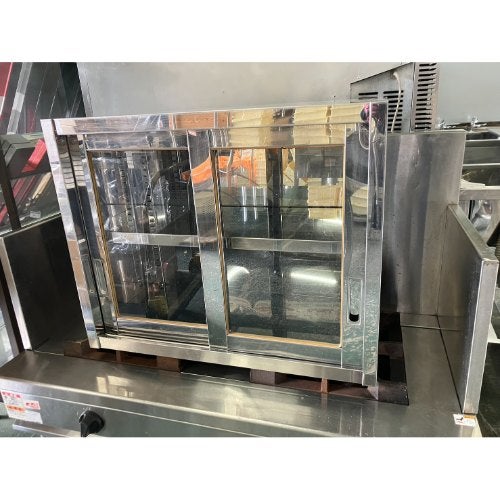中古】吊戸棚 ガラス扉 幅750×奥行350×高さ600 【送料別途見積】【業務