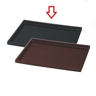 耐熱尺4奥広そば盆黒塗 黒